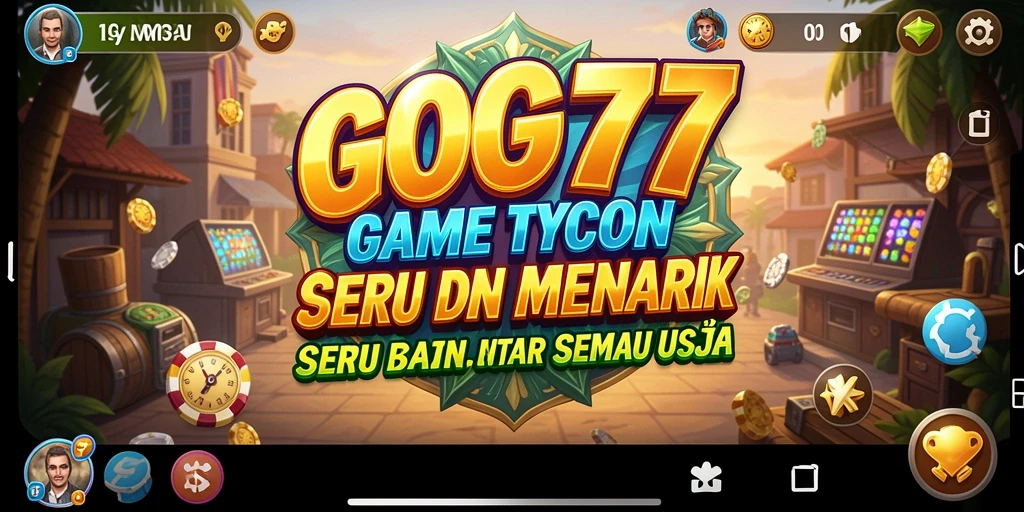 Screenshot gameplay GOGO77 menampilkan pengelolaan bisnis yang menarik.