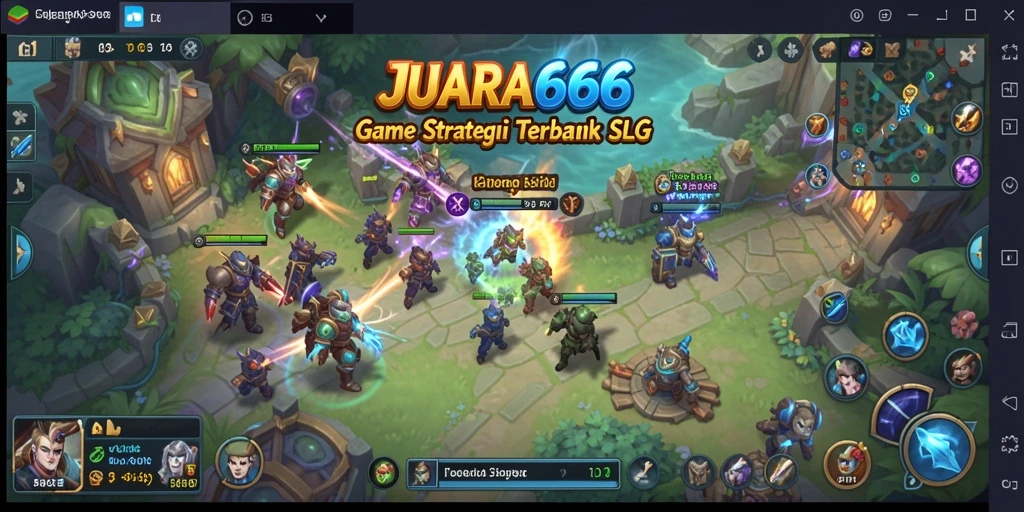 Tampilan permainan JUARA666 yang menegangkan dan strategis.