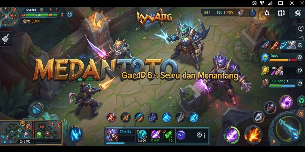 Tampilan gameplay seru dan menantang di MEDANTOTO.